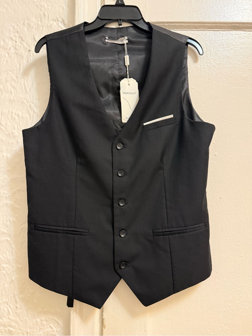 Wehilon Black Men's Dress Vest